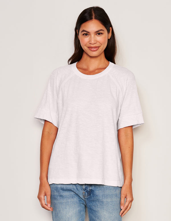 sundry Sundry Boyfriend Tee in Optic White