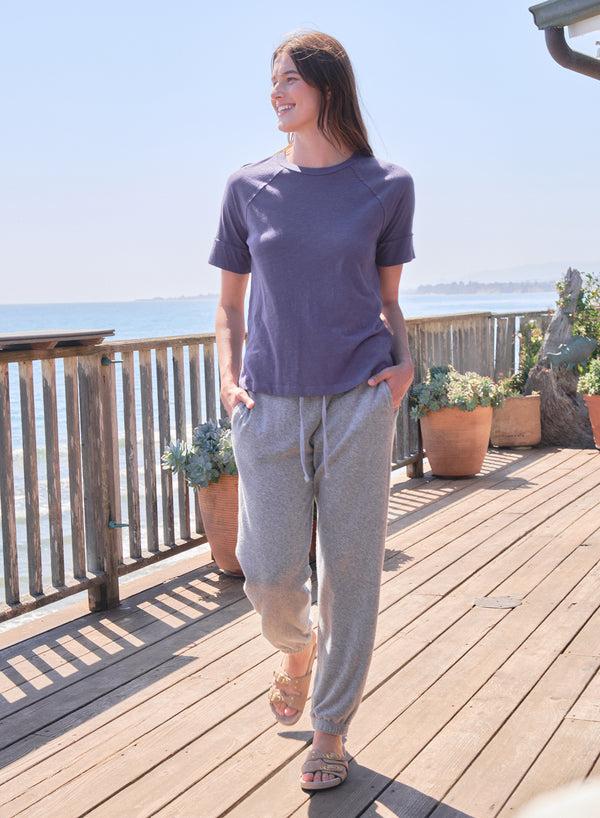 Sundry Sundry Boyfriend Tee In Vintage Navy