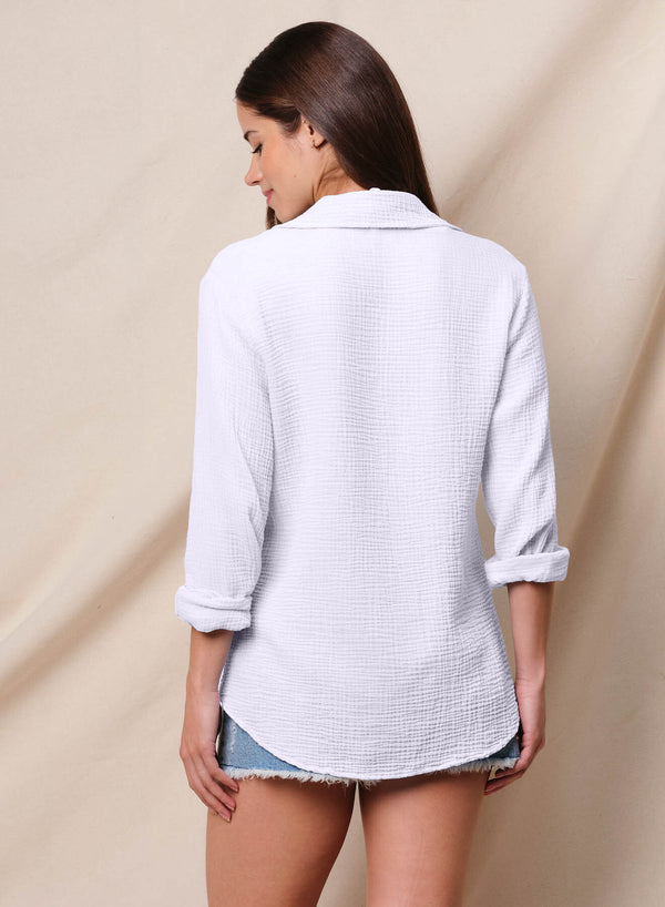 Sundry Sundry Classic Shirt In Optic White
