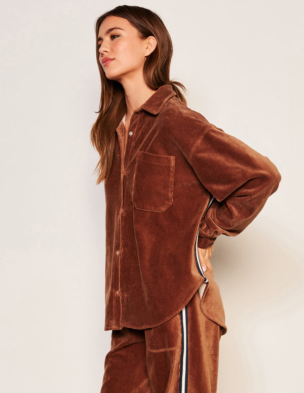 Sundry Sundry Classic Shirt In Taupe