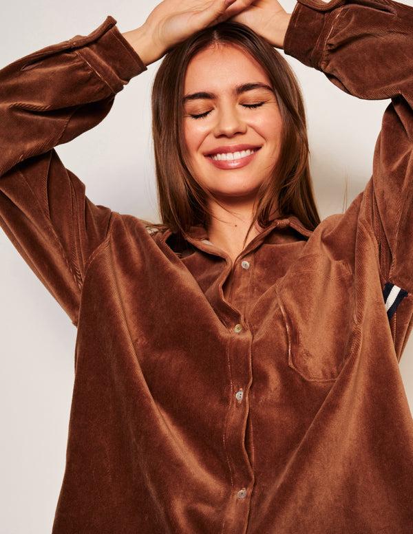 sundry Sundry Classic Shirt in Taupe