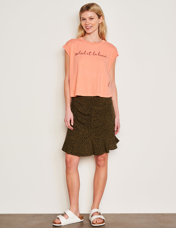 sundry Sundry Clover Short Femme Skirt in Olive
