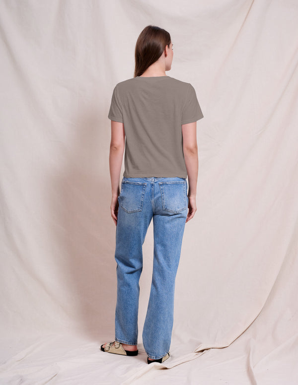 Sundry Sundry Crew Neck Tee In Fern