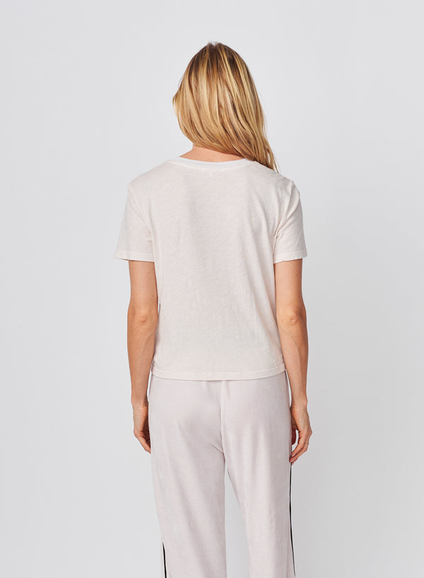 Sundry Sundry Excusez Moi Boxy Crew Tee In Oyster