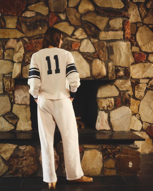 Sundry Sundry Heavy Rugby Jersey Henley In Oyster