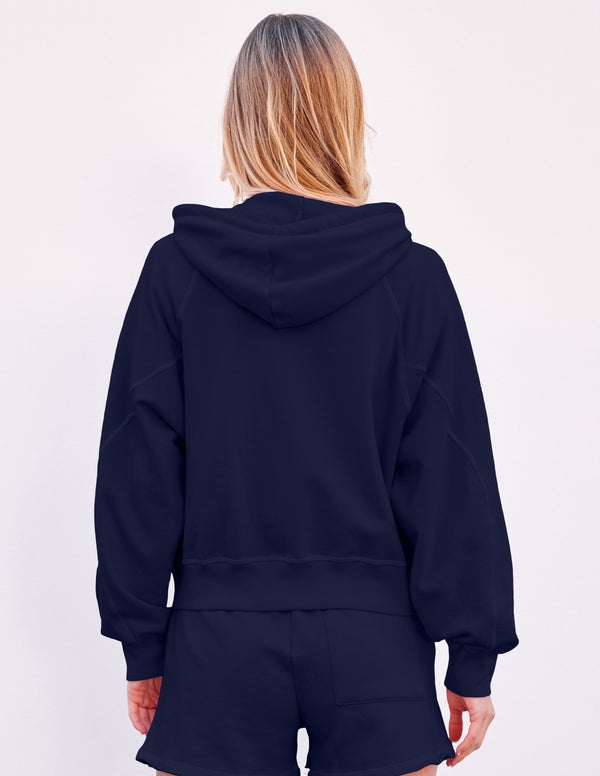Sundry Sundry Horizon Zip Hoodie In Deep Navy