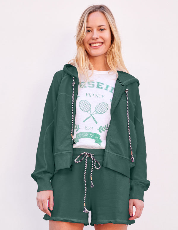 Sundry Sundry Horizon Zip Hoodie In Rainforest