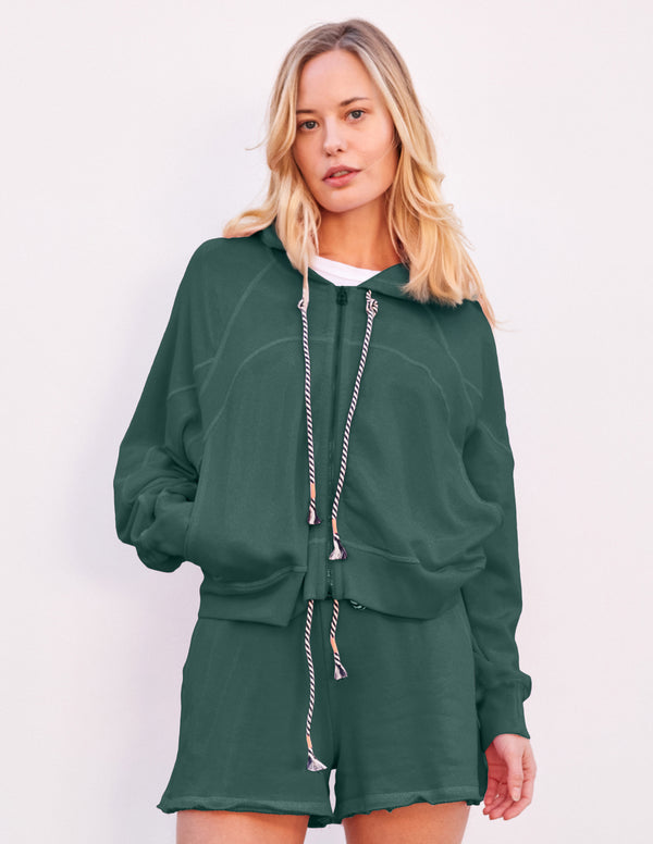 sundry Sundry Horizon Zip Hoodie in Rainforest