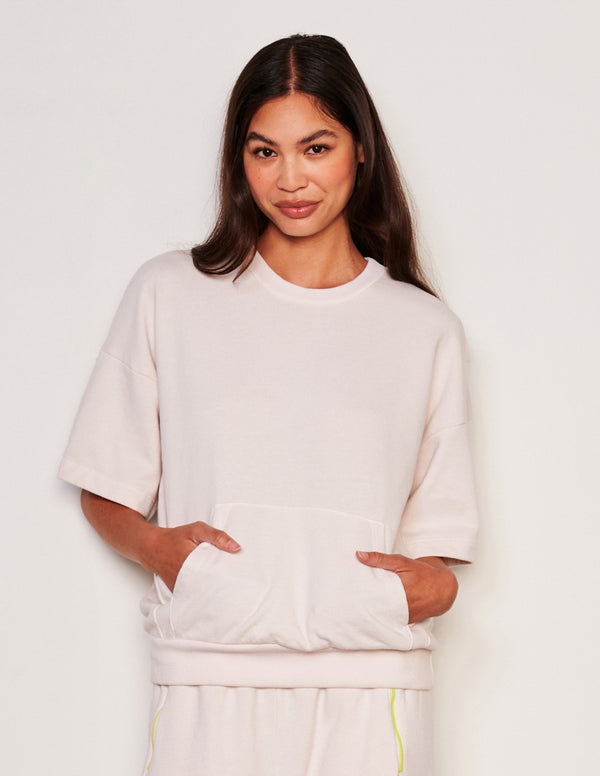 Sundry Sundry Kanga Pocket Popover In Oyster
