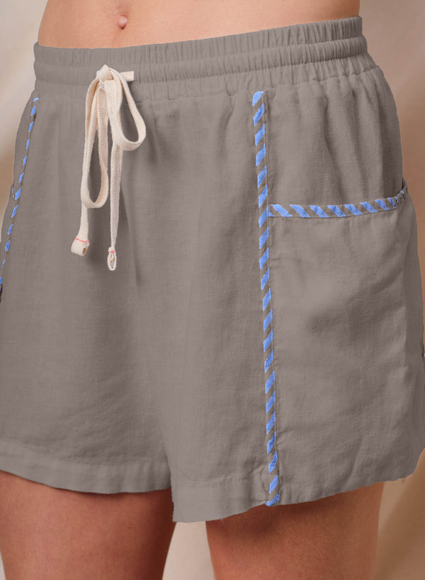 Sundry Sundry Linen Short In Fern