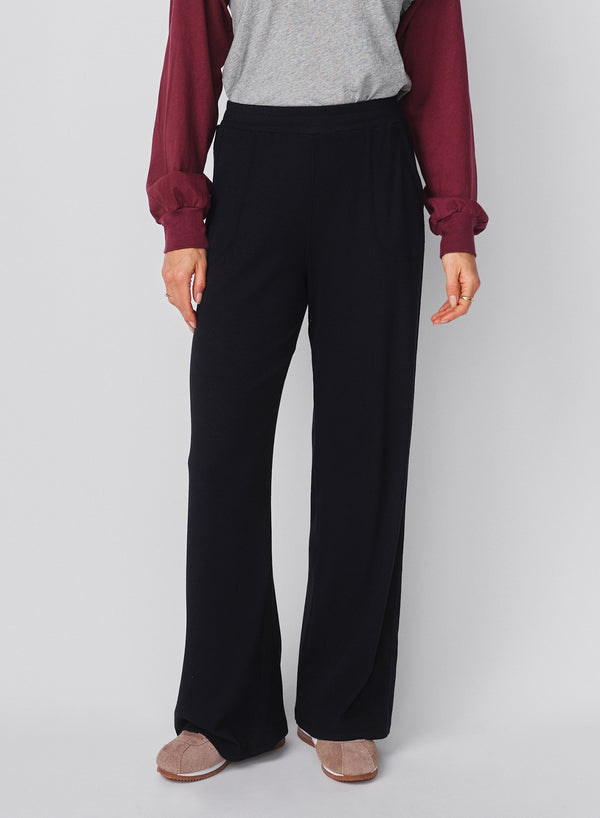 Sundry Sundry Lounge Flare Pant In Deep Navy