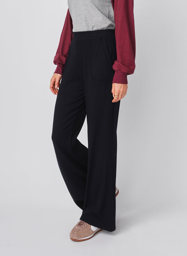 Sundry Sundry Lounge Flare Pant In Deep Navy
