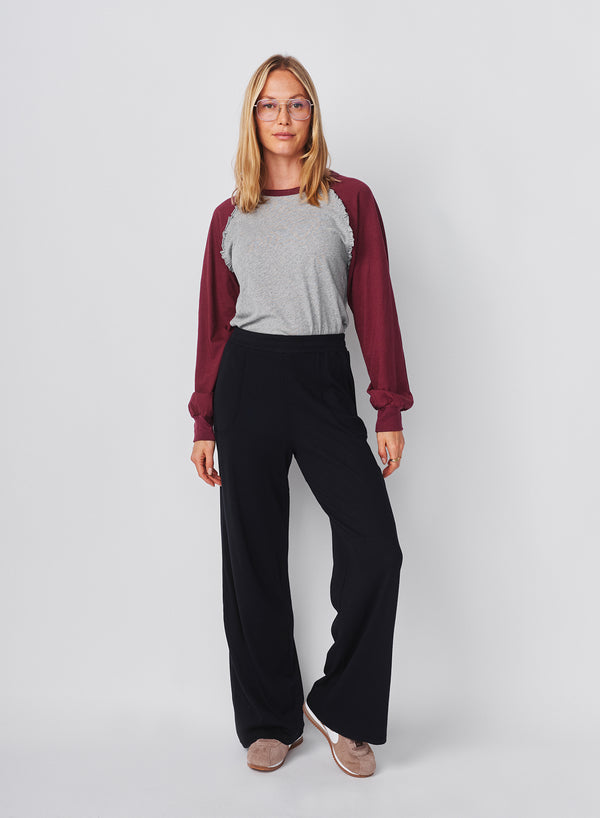 sundry Sundry Lounge Flare Pant in Deep Navy