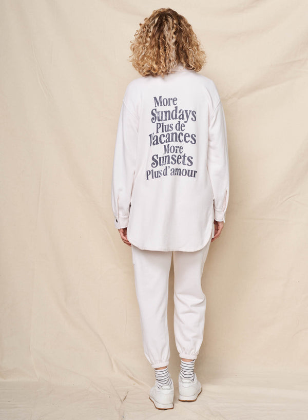 Sundry Sundry More Sundays Shacket In Oyster