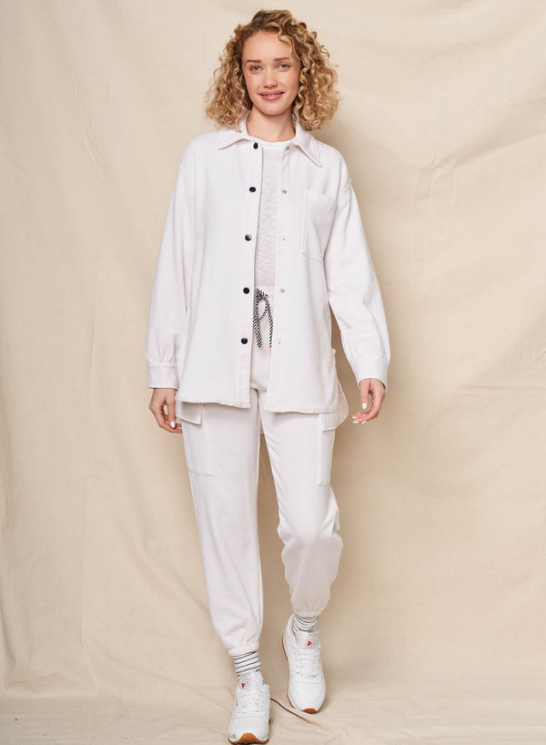 sundry Sundry More Sundays Shacket in Oyster