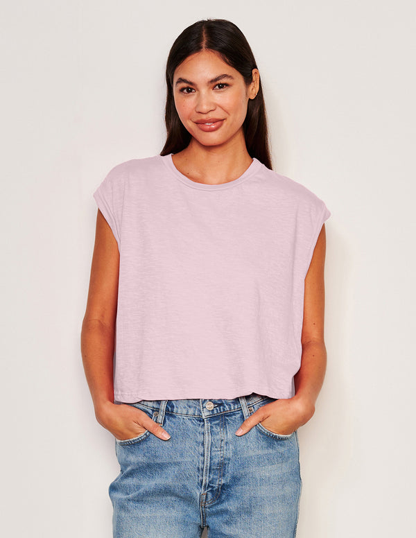 sundry Sundry Muscle Tank in Ballerina Pink