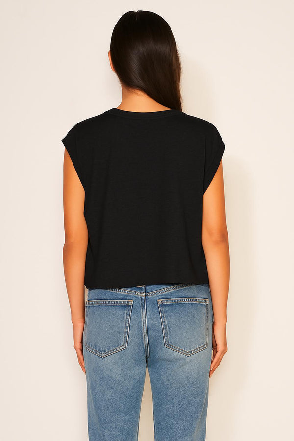 Sundry Sundry Muscle Tank In Black