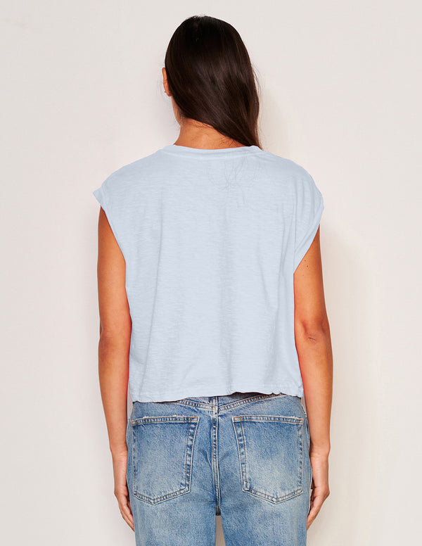 Sundry Sundry Muscle Tank In Blue Wash