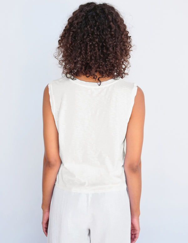 Sundry Sundry Muscle Tank In Cream