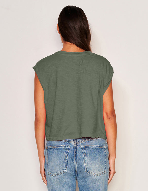 Sundry Sundry Muscle Tank In Signature Green
