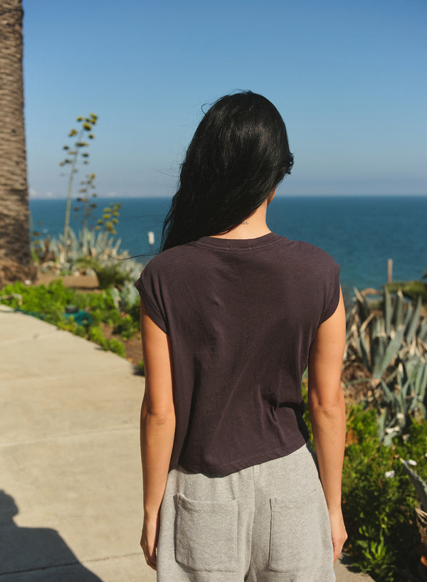 Sundry Sundry Muscle Tank In Washed Black