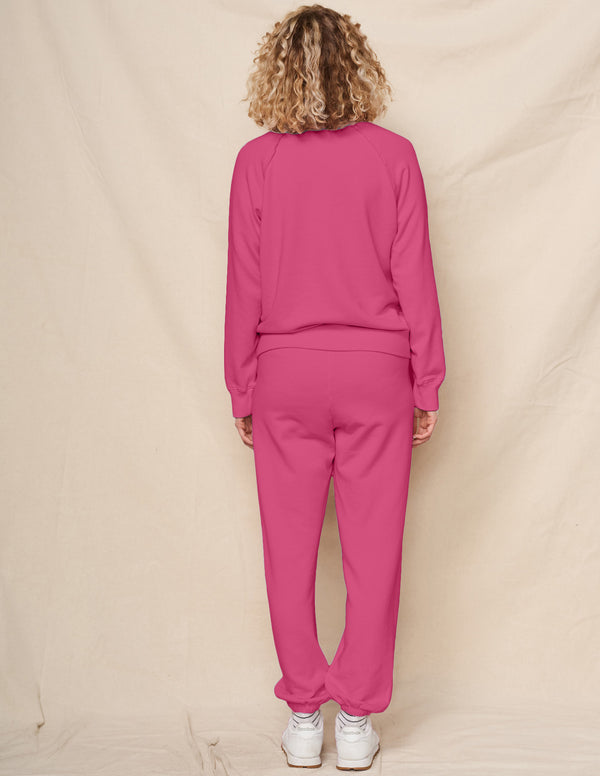 Sundry Sundry Raglan Sweatshirt In Cranberry