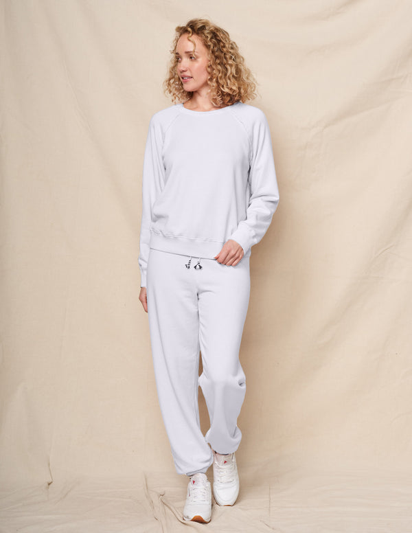 sundry Sundry Raglan Sweatshirt in Optic White