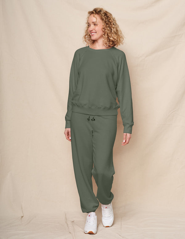 sundry Sundry Raglan Sweatshirt in Signature Green