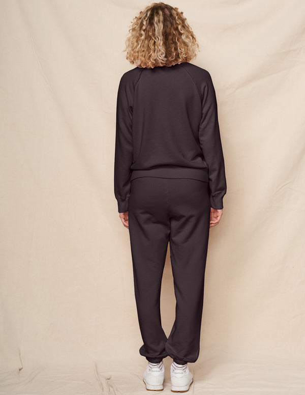 Sundry Sundry Raglan Sweatshirt In Washed Black