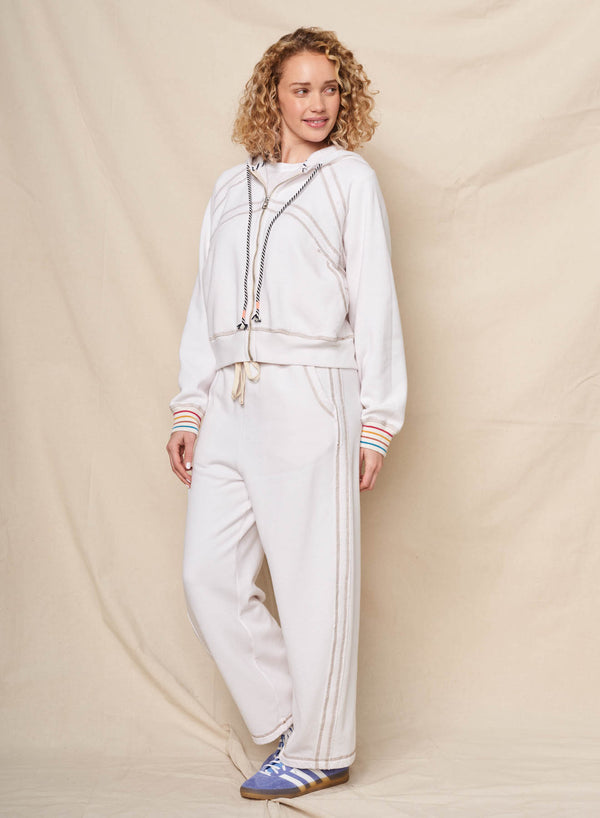 Sundry Sundry Raw Seamed Horizon Hoodie In Oyster