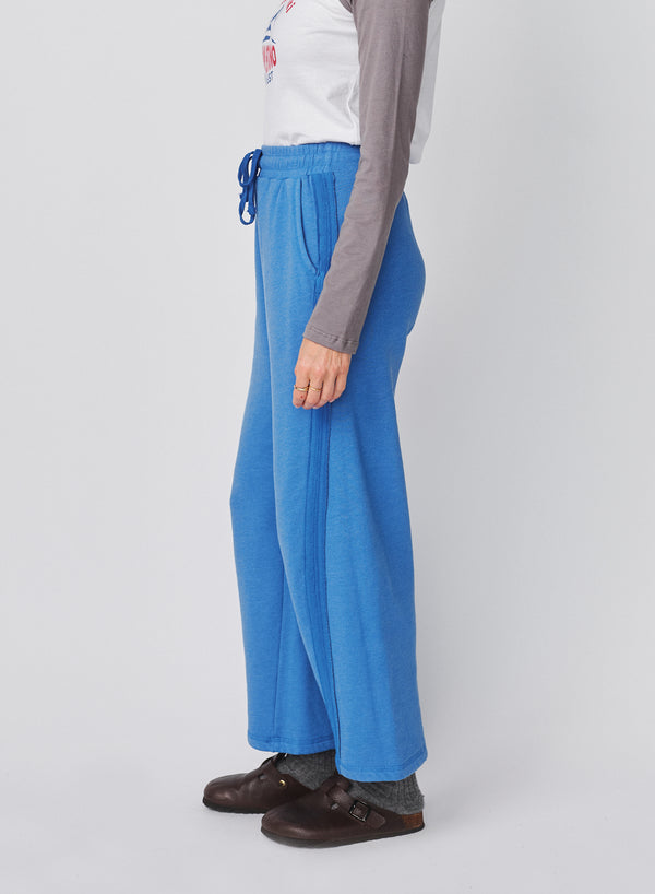 Sundry Sundry Raw Seamed Pant In Blue Ice