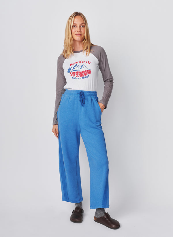 sundry Sundry Raw Seamed Pant in Blue Ice