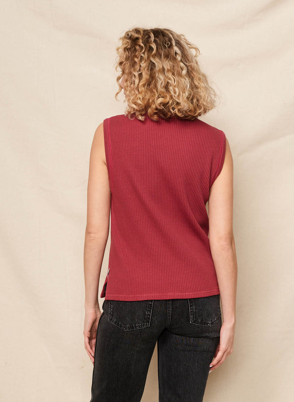 Sundry Sundry Ringer Tank In Tibet Red