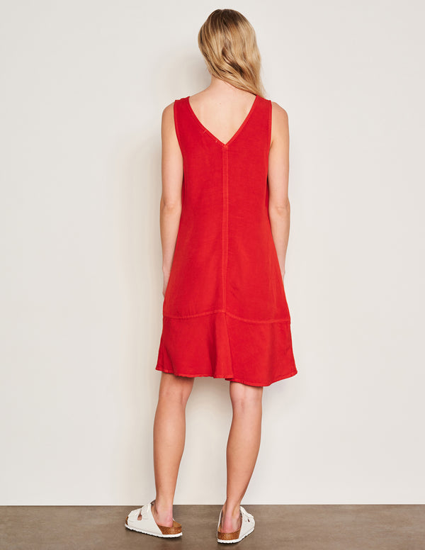 Sundry Sundry Short Shift Dress In Burnt Red