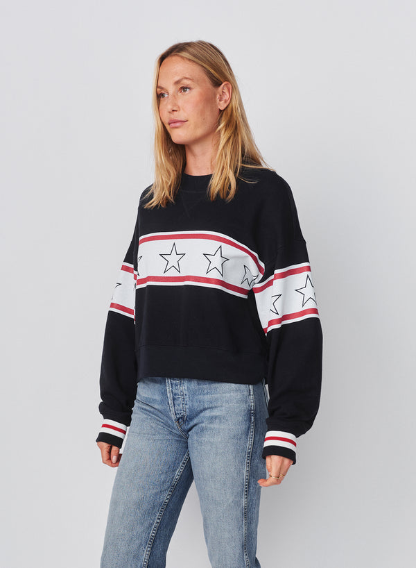 Sundry Sundry Stars Oversized Popover In Deep Navy