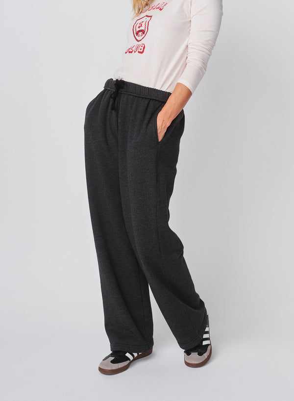 Sundry Sundry Straight Pant In Washed Black