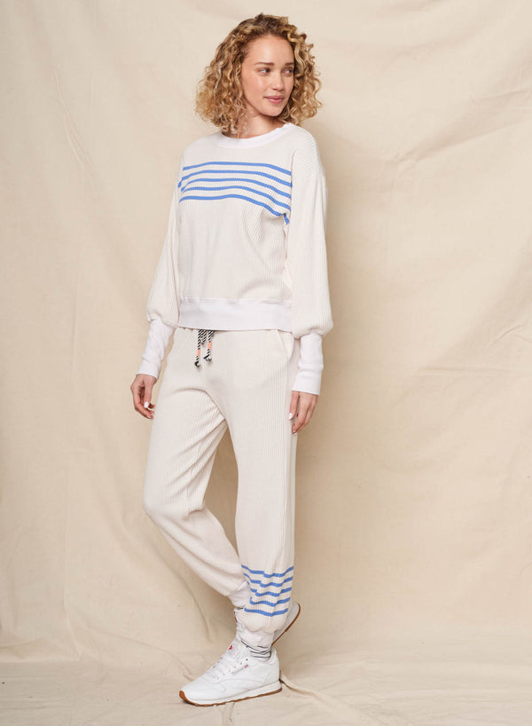 Sundry Sundry Stripes Oversized Popover In Oyster