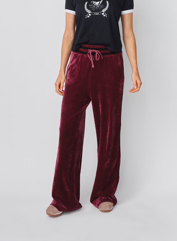 Sundry Sundry Track Pant In Mulled Wine