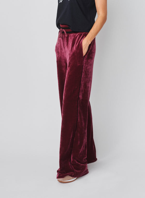 Sundry Sundry Track Pant In Mulled Wine