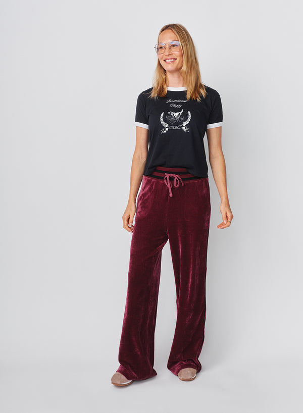sundry Sundry Track Pant in Mulled Wine