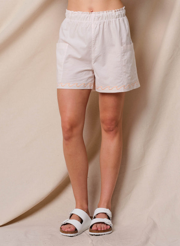 sundry Sundry Voile Camp Short in Oyster