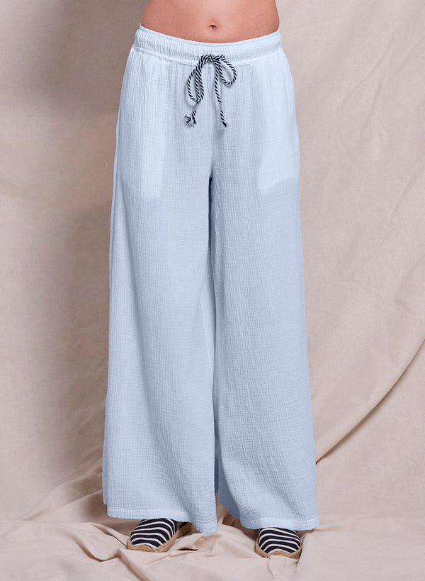 sundry Sundry Wide Leg Pant in Chambray
