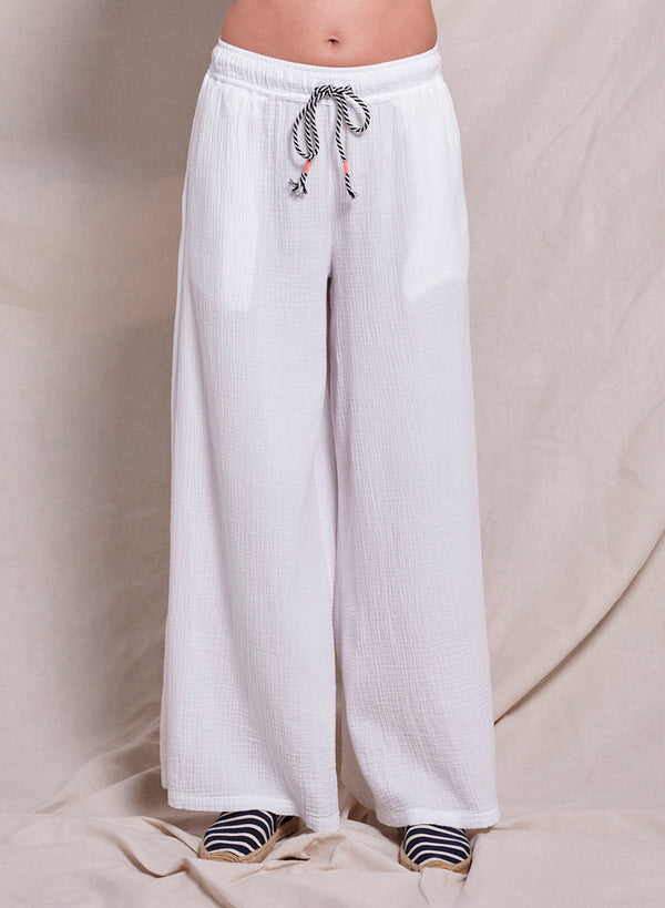 sundry Sundry Wide Leg Pant in Optic White