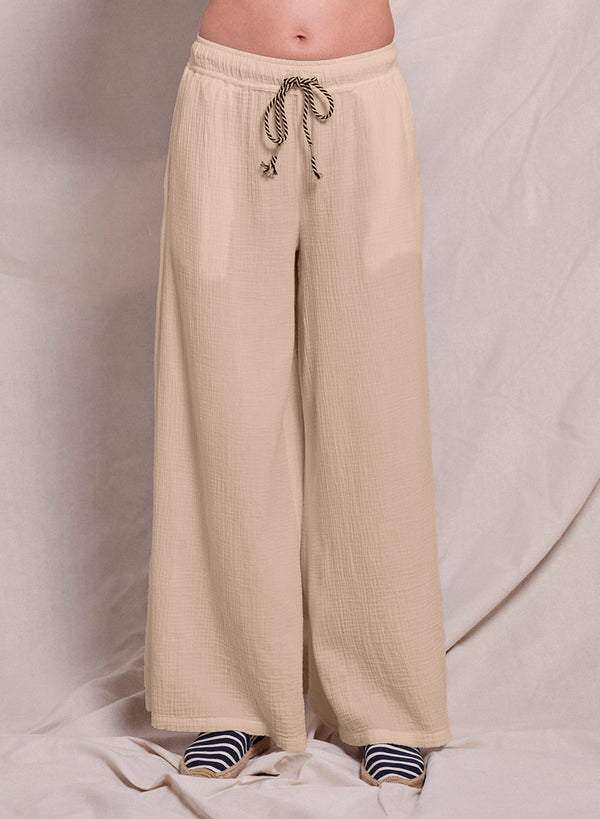 sundry Sundry Wide Leg Pant in Taupe