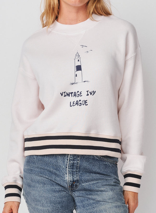 Sundry Sundry Vintage Ivy League Athletic Sweatshirt In Oyster