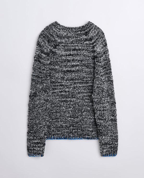 Sunflower Frederik Contrast Sweater - Antracite Mouline