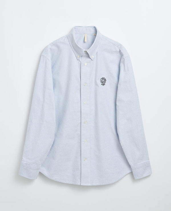 sunflower button down oxford - 215 blue stripe