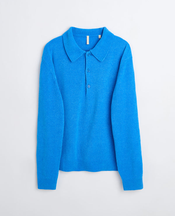 sunflower chenile polo - Blue