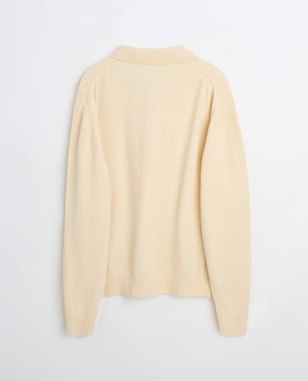 Sunflower Chenile Polo - Off White