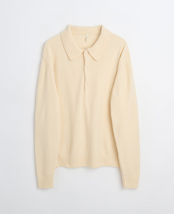 sunflower chenile polo - Off white